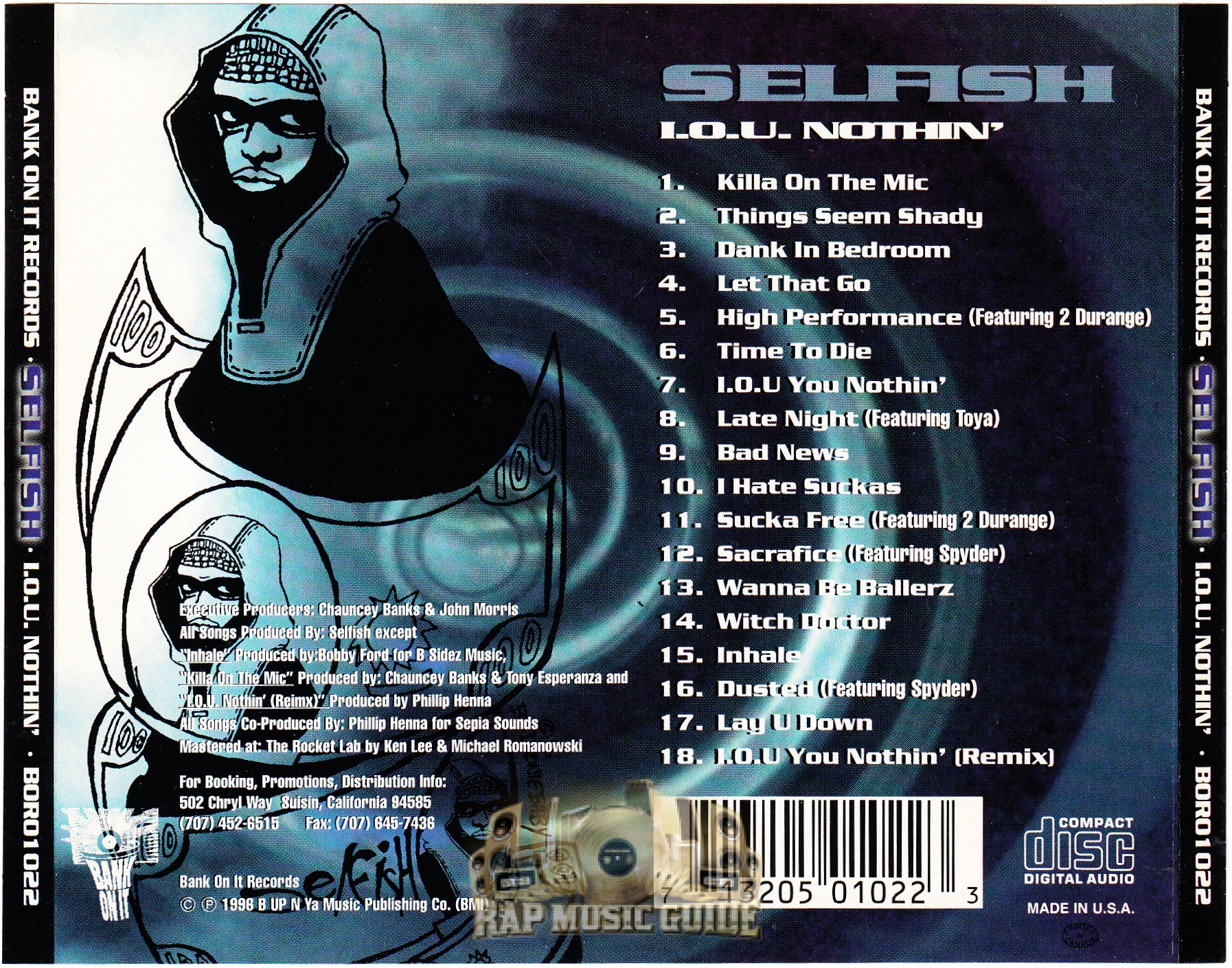Selfish - I.O.U. Nothin': CD | Rap Music Guide